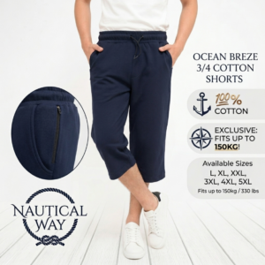 NAUTICAL WAY Bermuda 2 side zipper integrated with a pocket