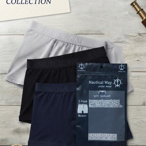 Nautical Way Men’s Premium Cotton Boxer Briefs – 3-Pack - Image 5