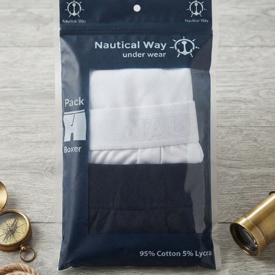 Nautical Way Men’s Premium Cotton Boxer Briefs – 3-Pack - Image 6